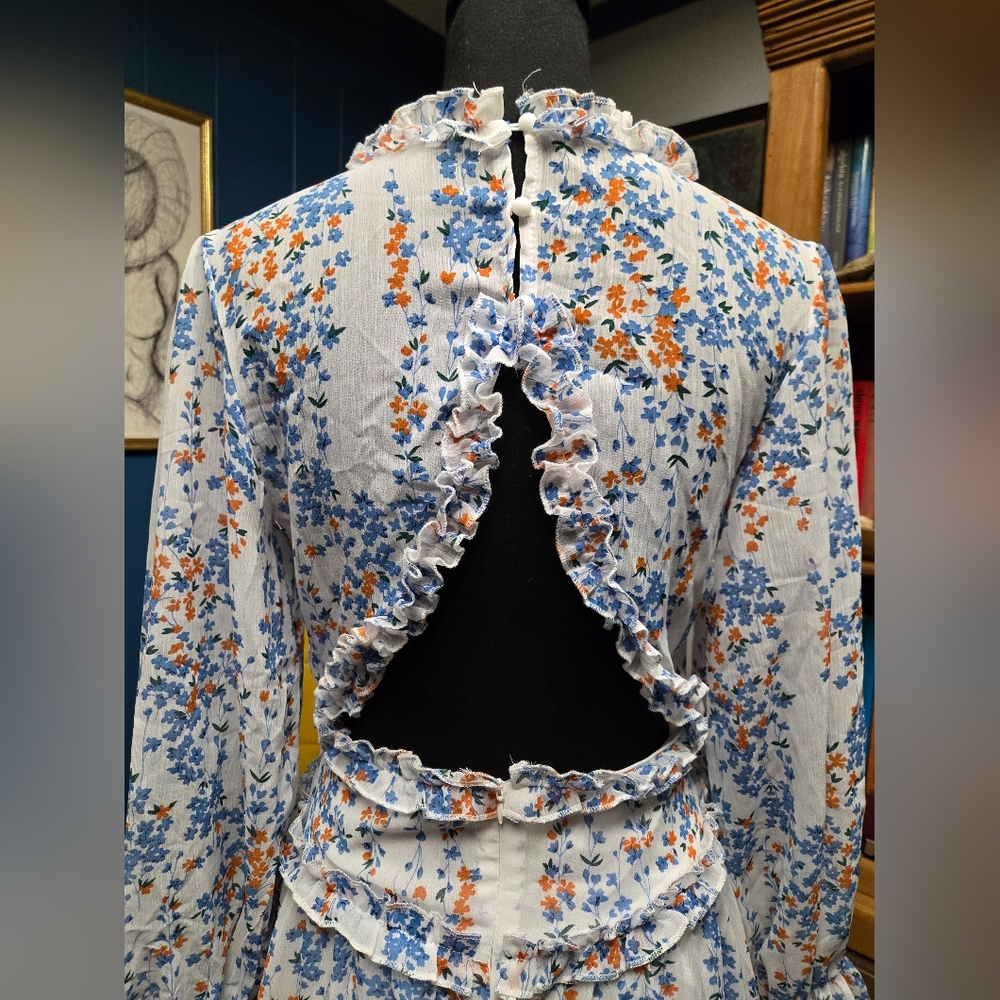 Floral Dress With Ruffles Size S - Picture 6 of 7